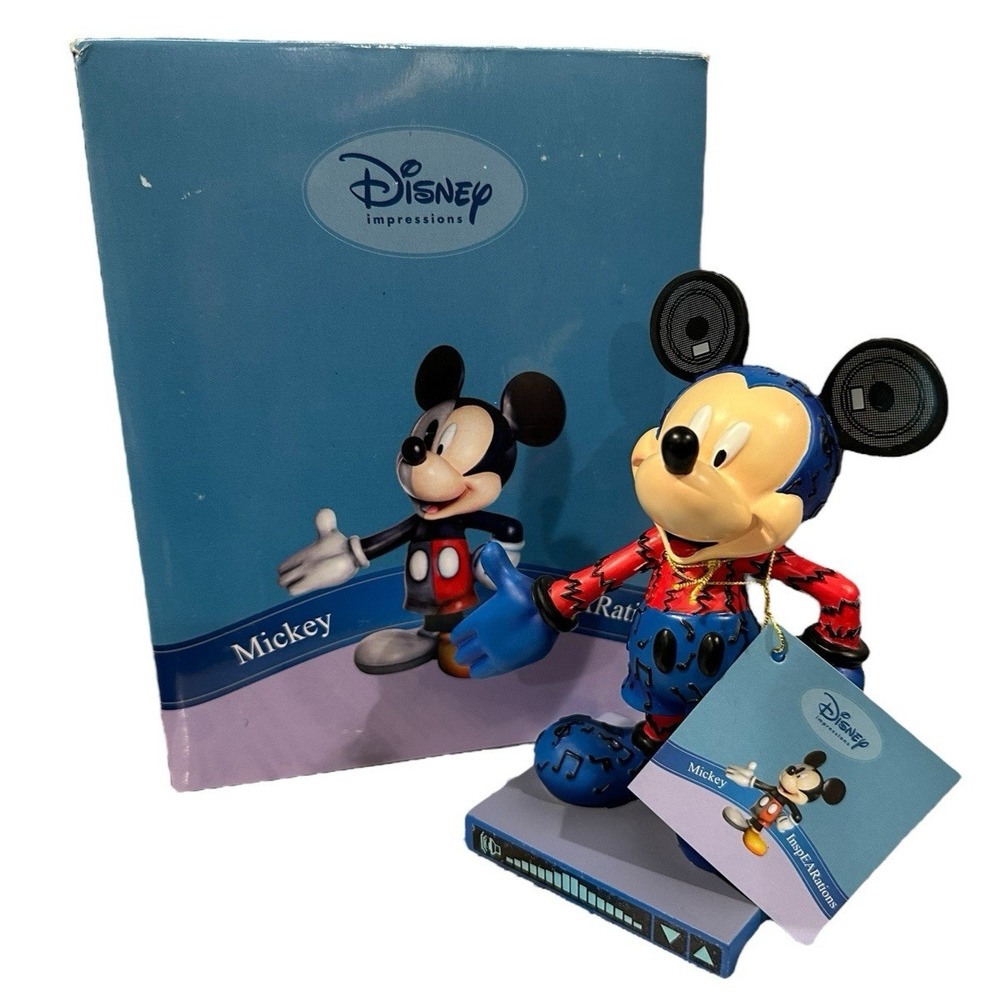 Disney 75th InspEARations Rockin Mickey 6" Resin Figurine Figure‎ Collectible